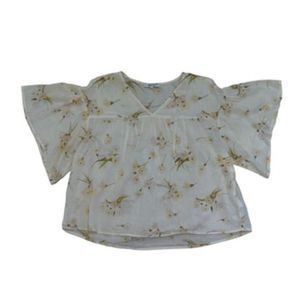 Madewell Rhyme Flutter Sleeve Top